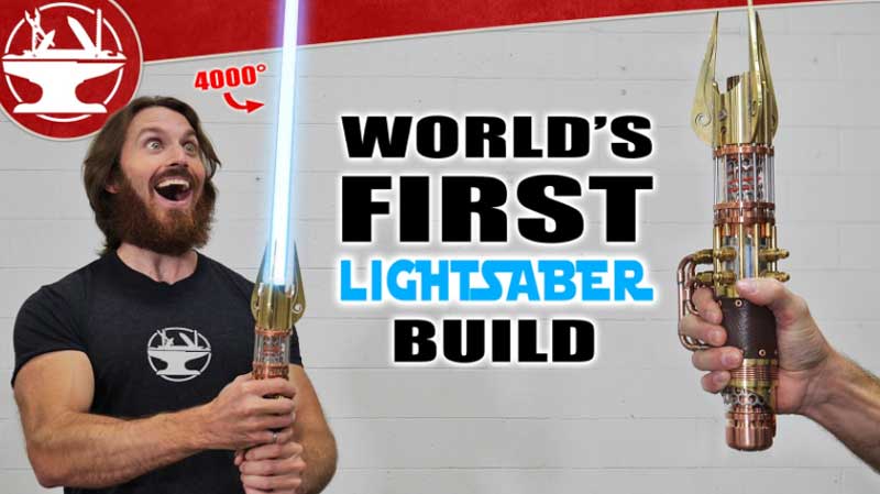 Hacksmith: Retractable Plasma Lightsaber