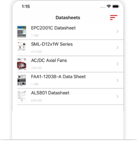 New Product Specifications and Datasheets