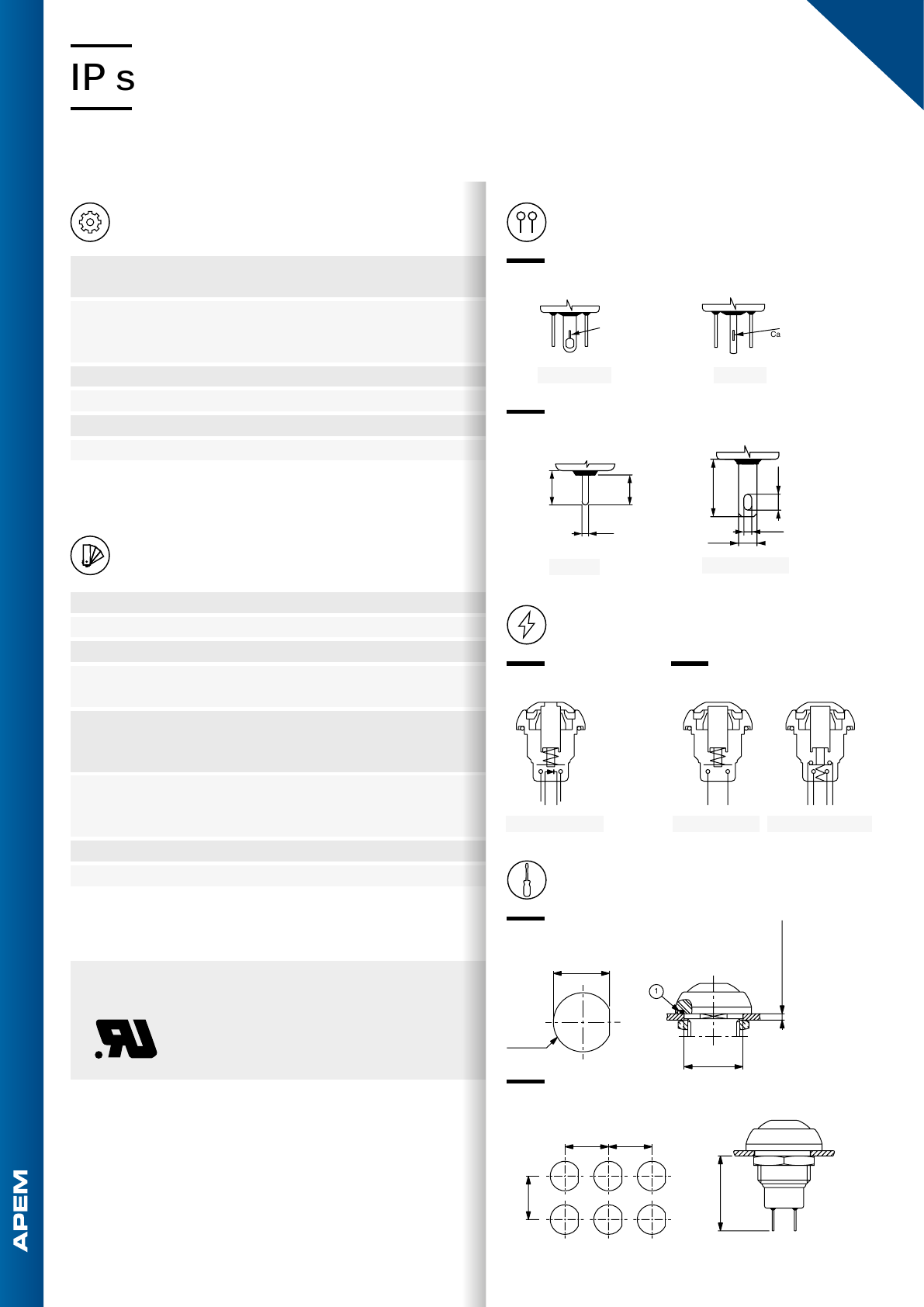 IP Series Momentary Datasheet by APEM Inc. DigiKey Electronics