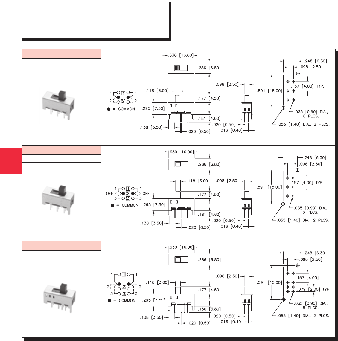 Slide Switches by APEM Inc. Datasheet DigiKey