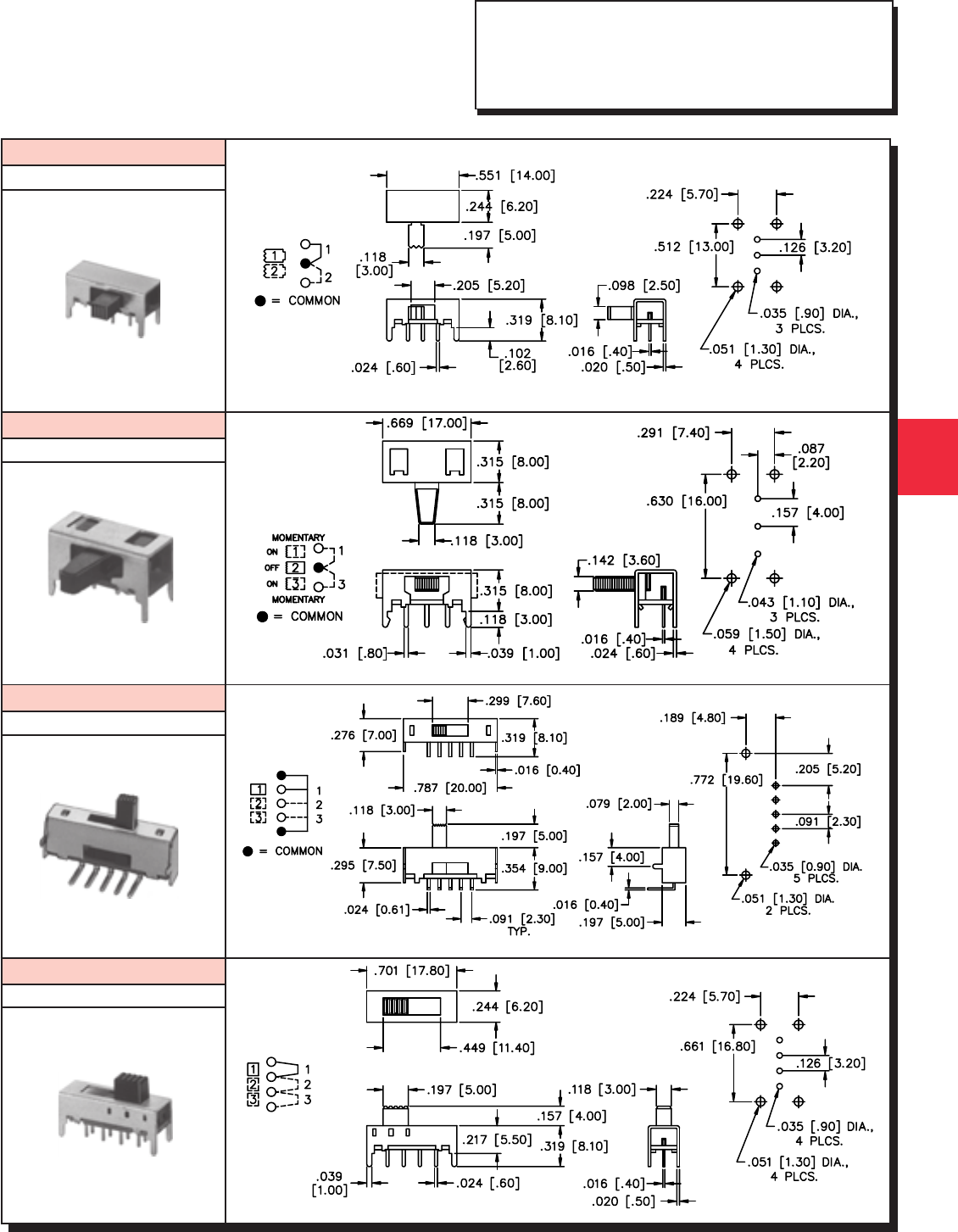 Slide Switches by APEM Inc. Datasheet DigiKey