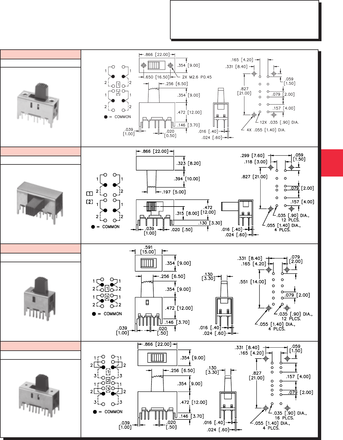 Slide Switches by APEM Inc. Datasheet DigiKey