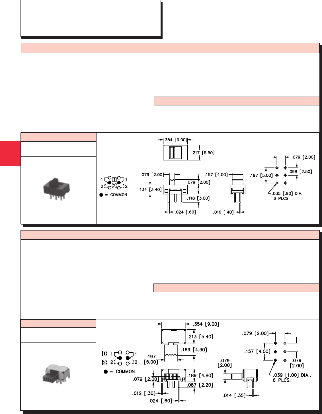 Slide Switches by APEM Inc. Datasheet DigiKey