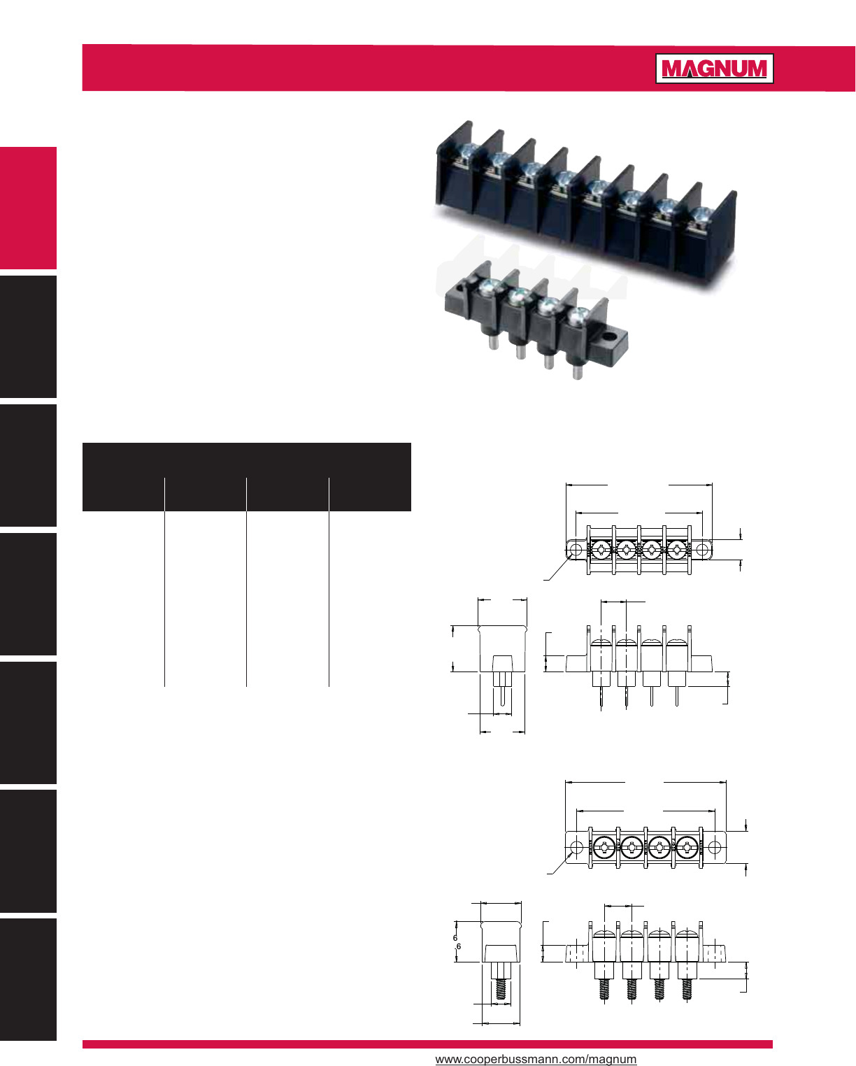 Terminal Blocks Catalog Datasheet by Eaton Electronics Division