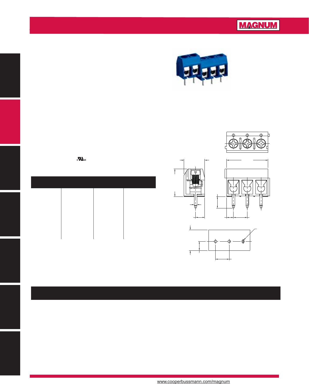 Terminal Blocks Catalog Datasheet by Eaton Electronics Division