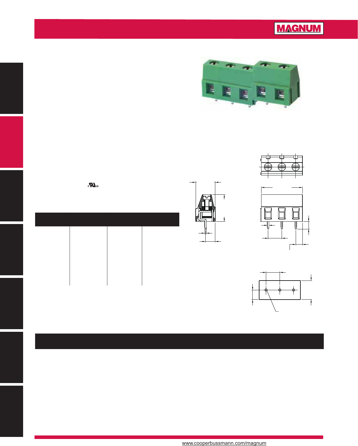 Terminal Blocks Catalog Datasheet by Eaton Electronics Division