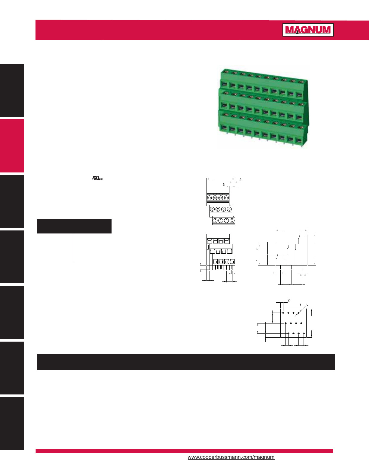 Terminal Blocks Catalog Datasheet by Eaton Electronics Division