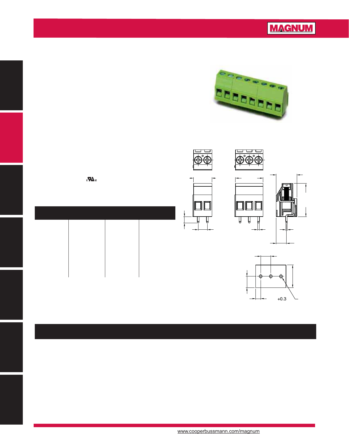 Terminal Blocks Catalog Datasheet by Eaton Electronics Division