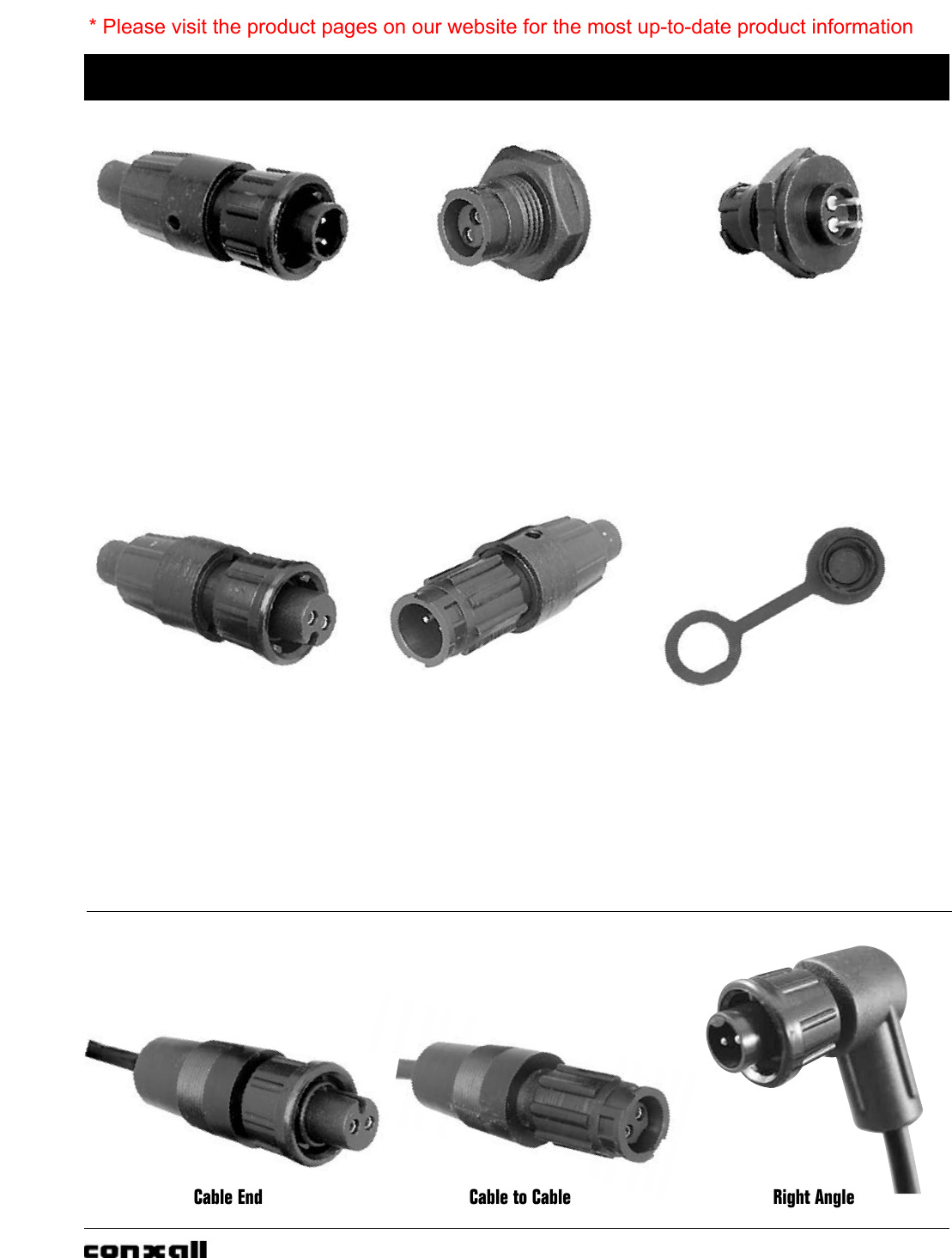 Cable Assemblies/Connector Catalog Datasheet by Conxall/Switchcraft
