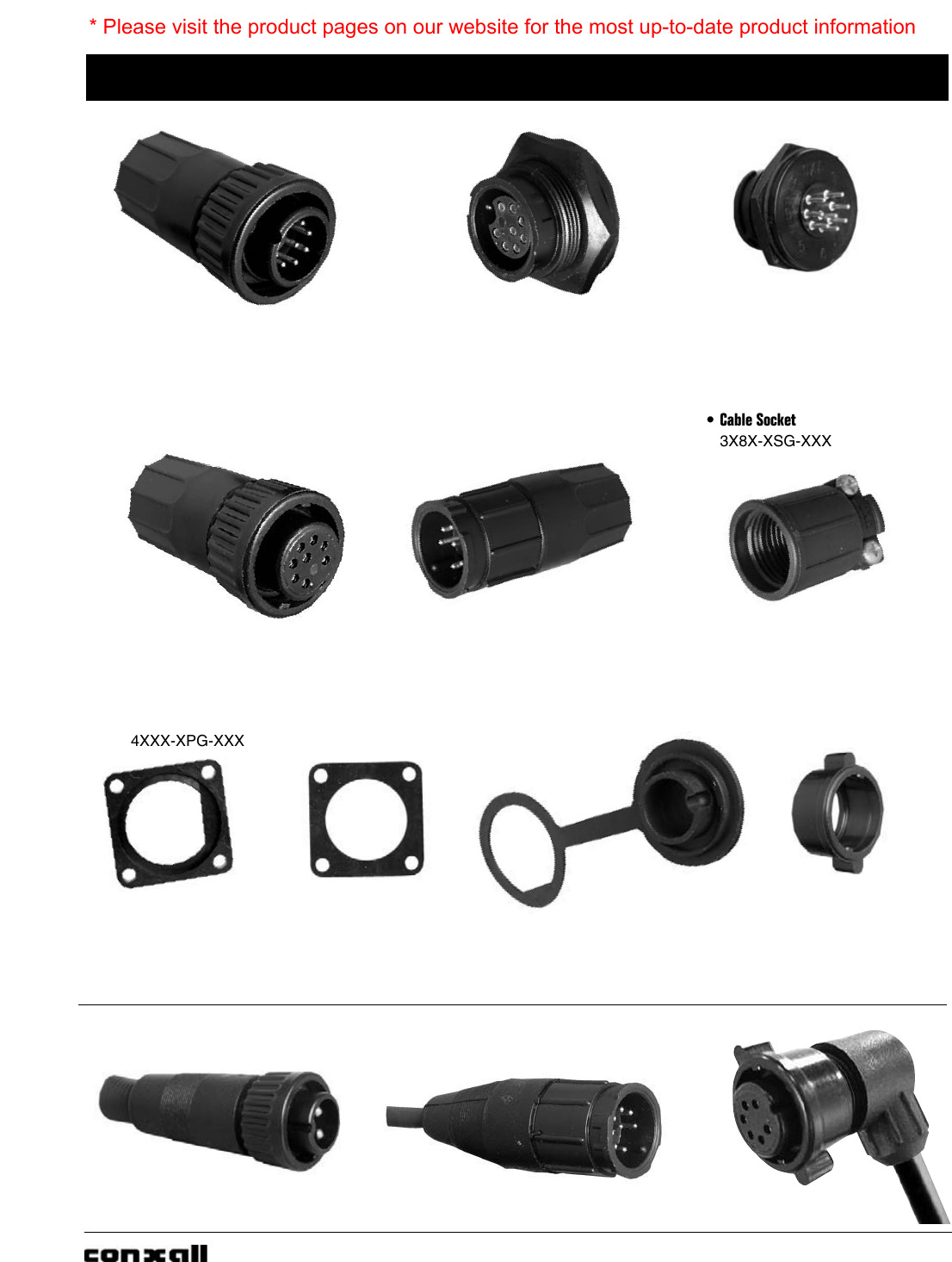 Cable Assemblies/Connector Catalog Datasheet by Conxall/Switchcraft