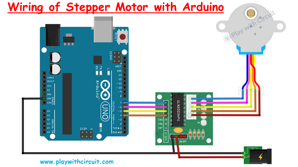 Interfacing 28BYJ-48 with Arduino Uno