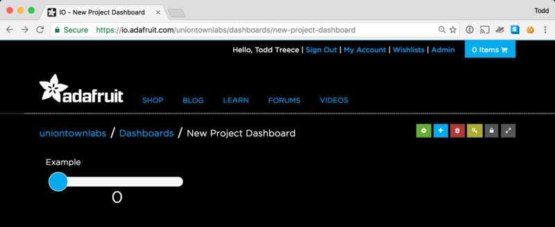 Repeat the process to add more blocks to dashboard