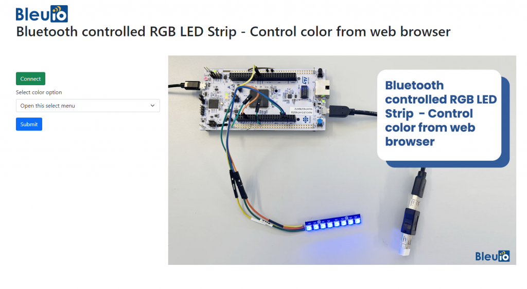 STM32, Bluetooth Low Energy based RGB LED Strip color control from a ...