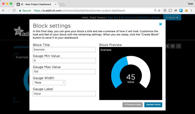 Edit the Block Settings if Needed