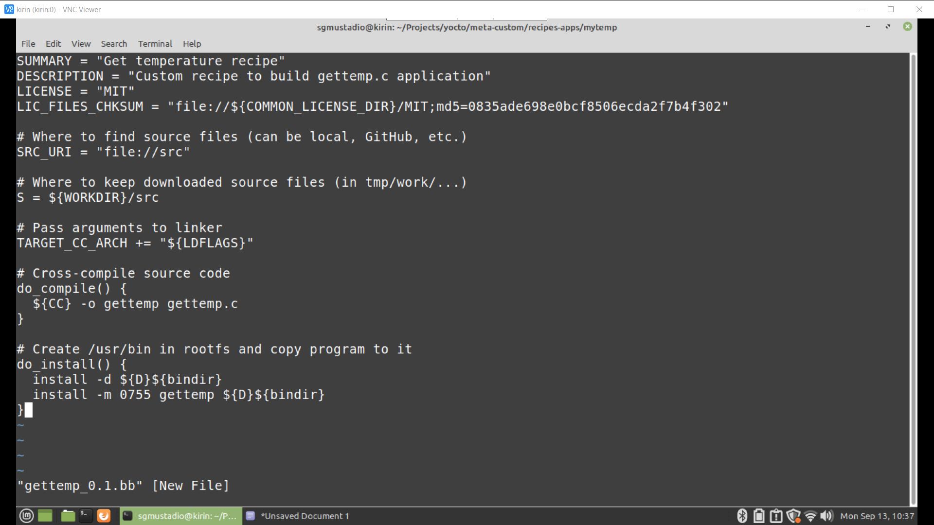 How to build a Linux application into a custom image using the Yocto ...